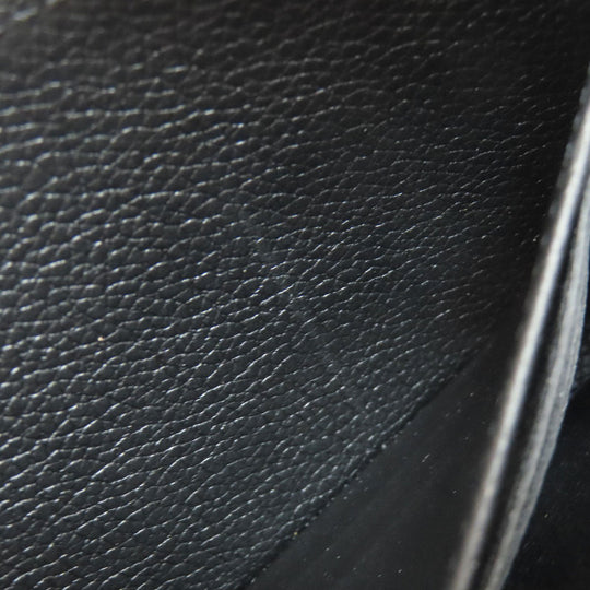 LOUIS VUITTON Long Wallet Purse M80481 Ann Platt black Zippy wallet bicolor Women(Unisex) Used Authentic