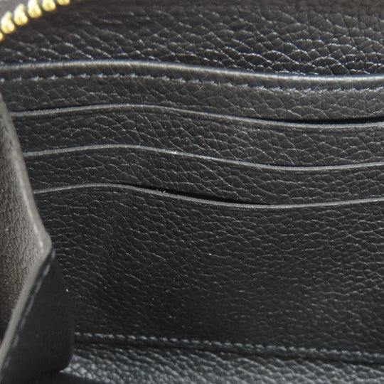 LOUIS VUITTON Long Wallet Purse M80481 Ann Platt black Zippy wallet bicolor Women(Unisex) Used Authentic