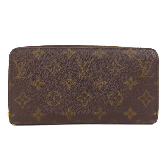LOUIS VUITTON Long Wallet Purse M41895 Monogram canvas Brown Zippy wallet Women(Unisex) Used Authentic