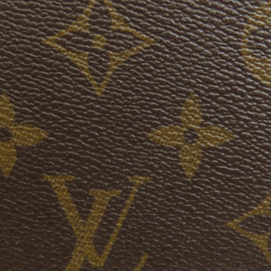 LOUIS VUITTON Long Wallet Purse M60744 Monogram canvas Brown Portefeuille Clemence mens(Unisex) Used Authentic