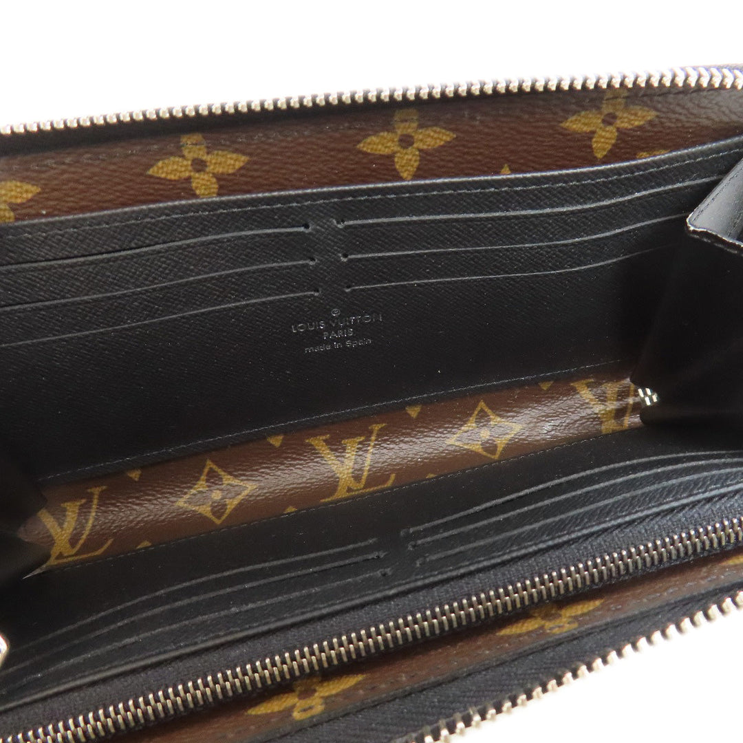 LOUIS VUITTON Long Wallet Purse M69407 Monogram macacer Brown Zippy Dragonne Women(Unisex) Used Authentic
