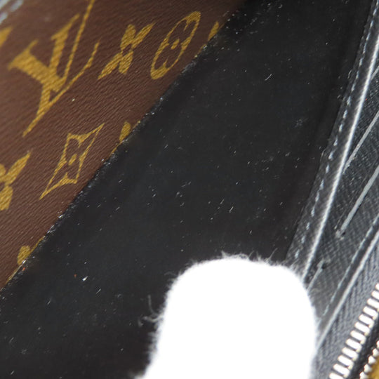 LOUIS VUITTON Long Wallet Purse M69407 Monogram macacer Brown Zippy Dragonne Women(Unisex) Used Authentic