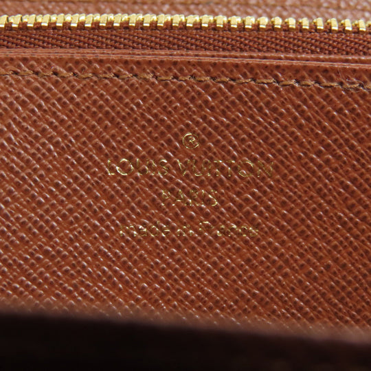 LOUIS VUITTON Long Wallet Purse M42616 Monogram canvas Brown Zippy wallet Women(Unisex) Used Authentic
