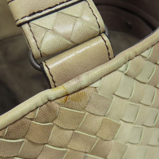 BOTTEGAVENETA Handbag leather Brown INTRECCIATO Women Used Authentic