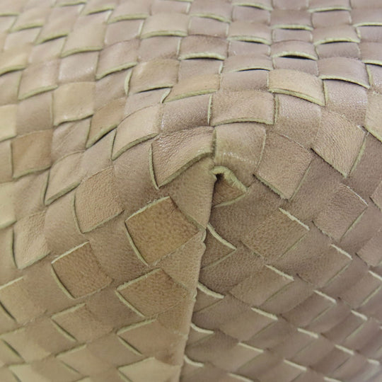 BOTTEGAVENETA Handbag leather Brown INTRECCIATO Women Used Authentic