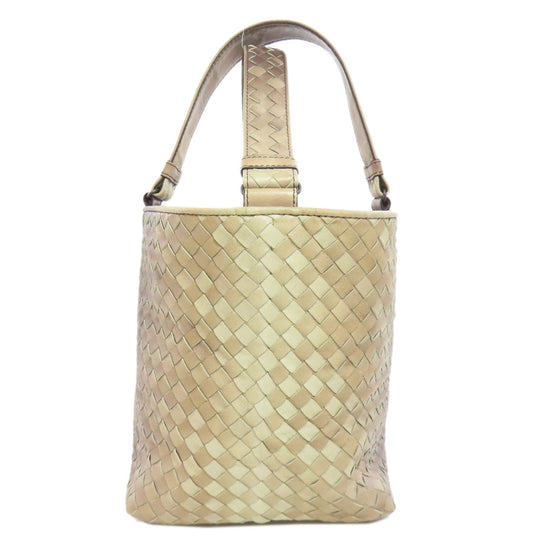 BOTTEGAVENETA Handbag leather Brown INTRECCIATO Women Used Authentic