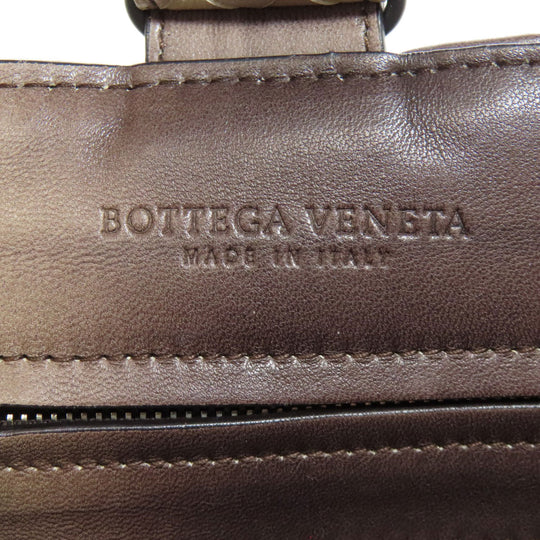BOTTEGAVENETA Handbag leather Brown INTRECCIATO Women Used Authentic