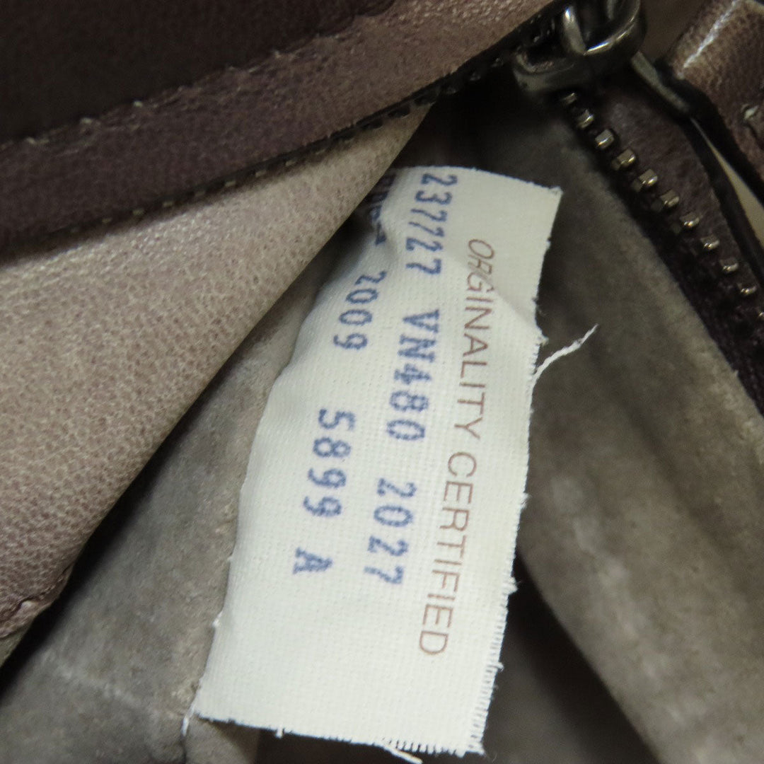 BOTTEGAVENETA Handbag leather Brown INTRECCIATO Women Used Authentic