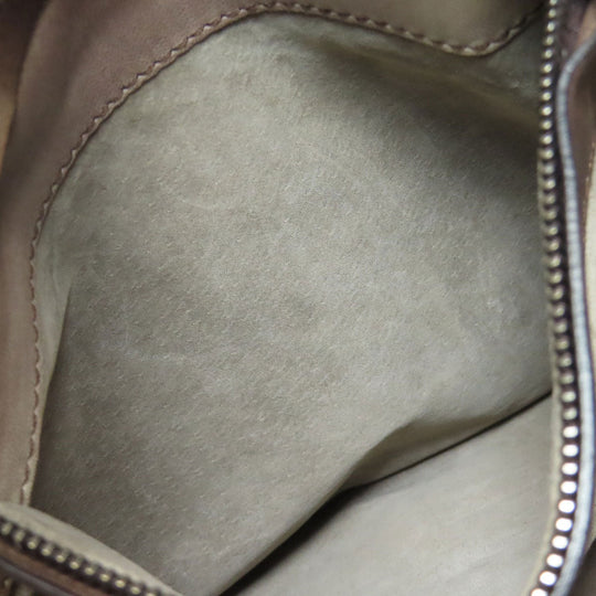 BOTTEGAVENETA Handbag leather Brown INTRECCIATO Women Used Authentic