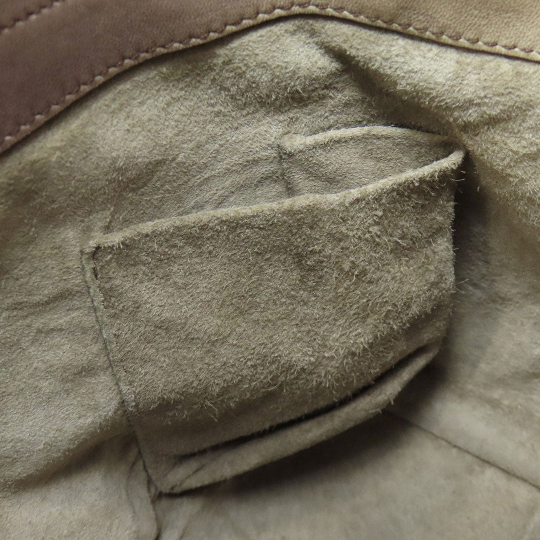 BOTTEGAVENETA Handbag leather Brown INTRECCIATO Women Used Authentic