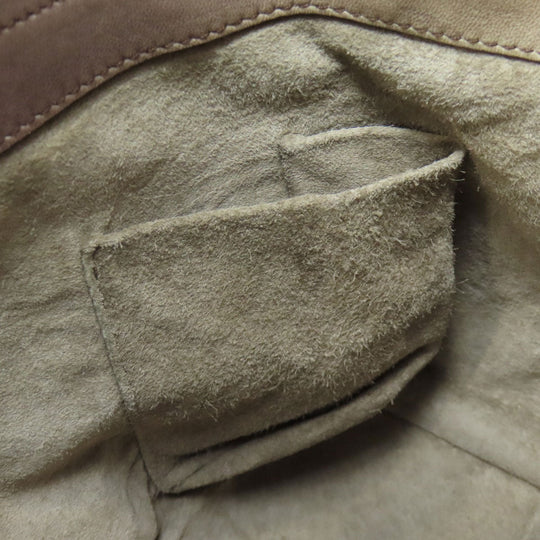 BOTTEGAVENETA Handbag leather Brown INTRECCIATO Women Used Authentic