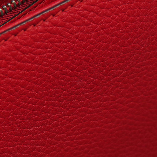 GUCCI Tote Bag 392013 leather Red Bamboo Daily 2WAY Women Used Authentic