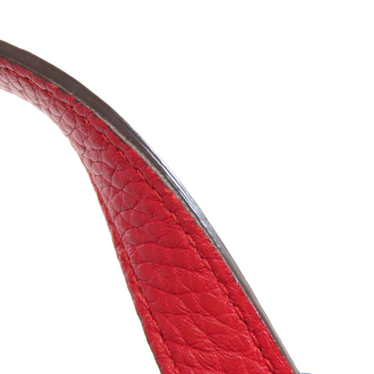 GUCCI Tote Bag 392013 leather Red Bamboo Daily 2WAY Women Used Authentic