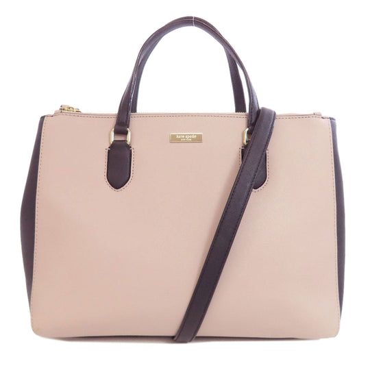 Kate Spade Tote Bag PVC beige 2WAY Women Used Authentic