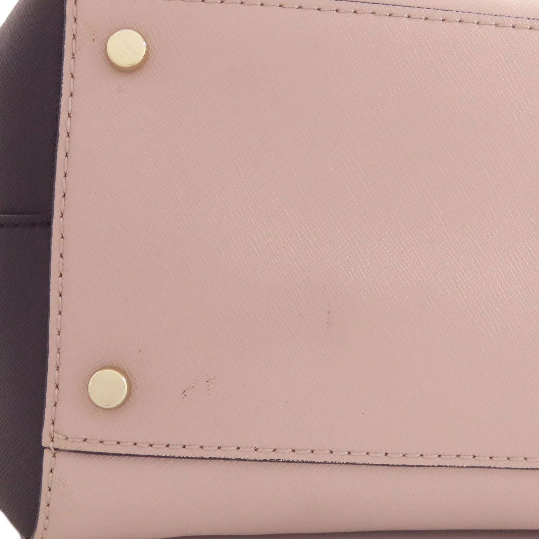 Kate Spade Tote Bag PVC beige 2WAY Women Used Authentic