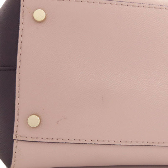 Kate Spade Tote Bag PVC beige 2WAY Women Used Authentic