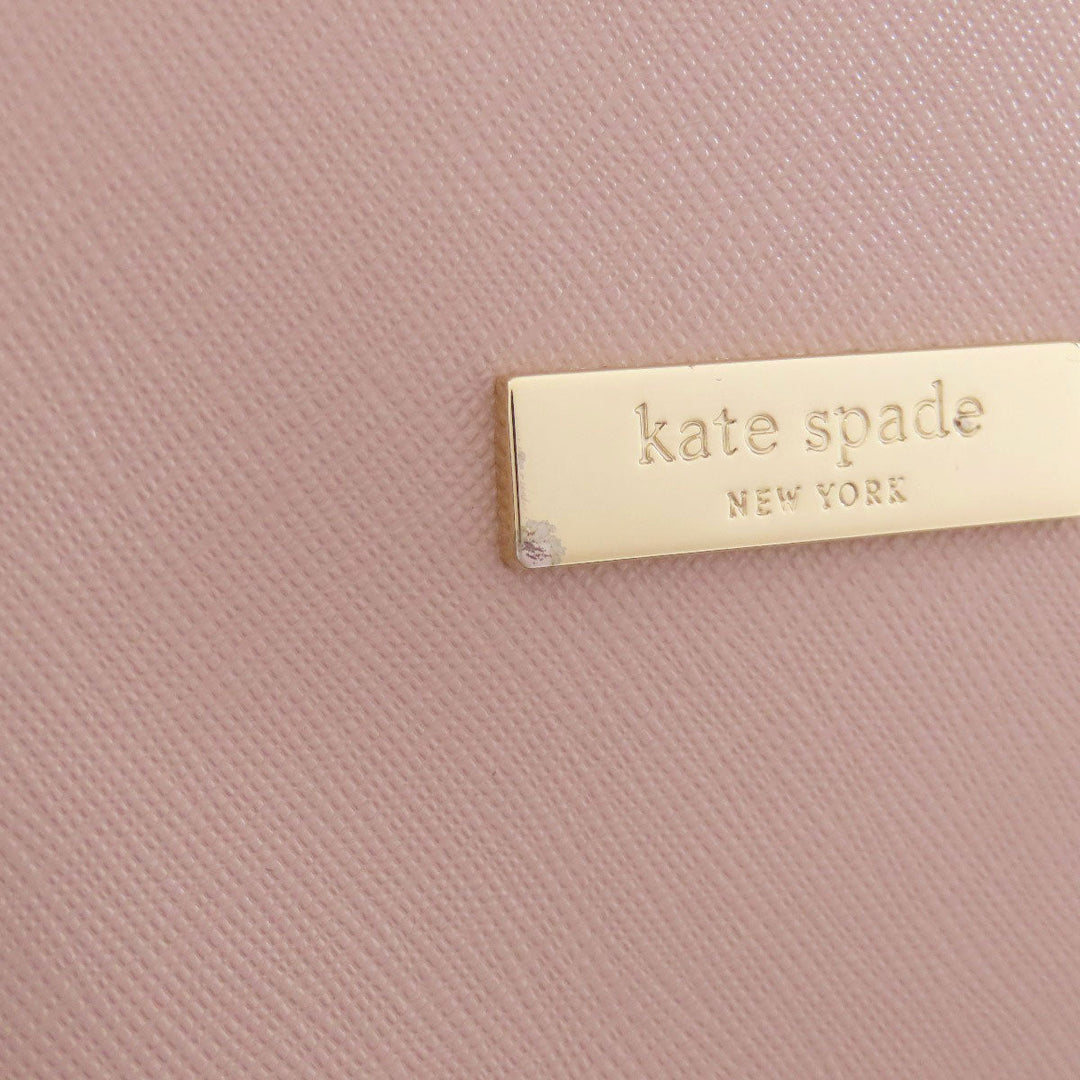 Kate Spade Tote Bag PVC beige 2WAY Women Used Authentic
