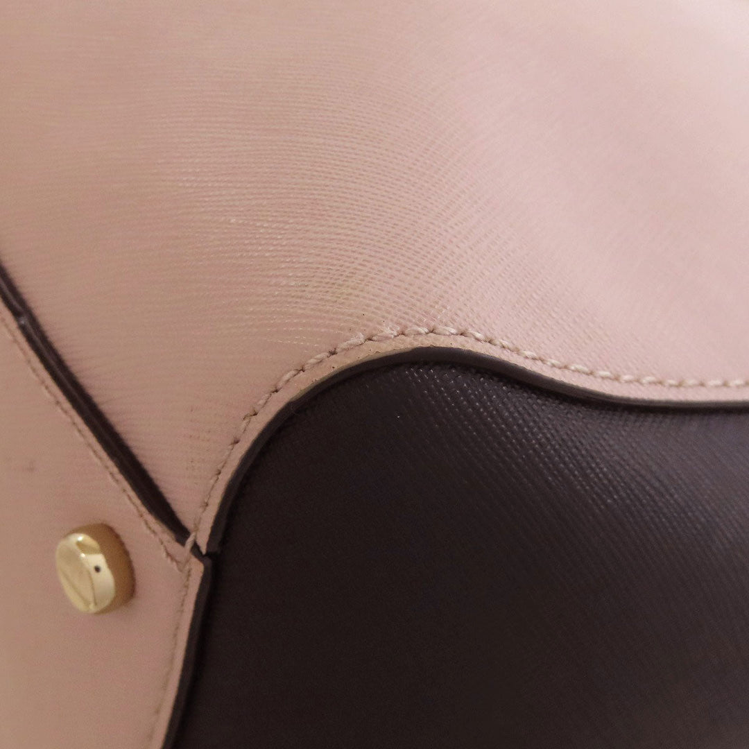 Kate Spade Tote Bag PVC beige 2WAY Women Used Authentic