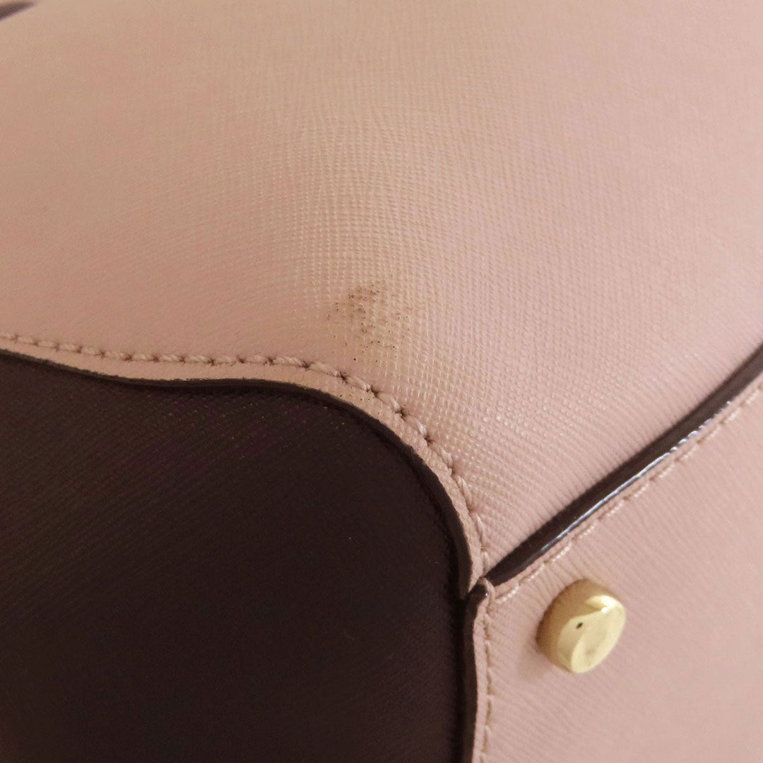 Kate Spade Tote Bag PVC beige 2WAY Women Used Authentic