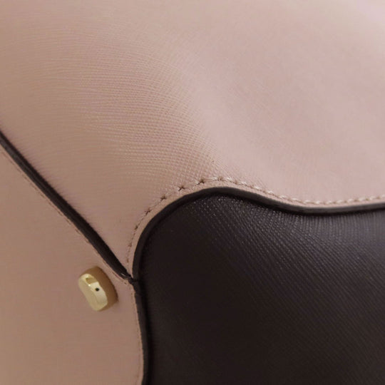 Kate Spade Tote Bag PVC beige 2WAY Women Used Authentic