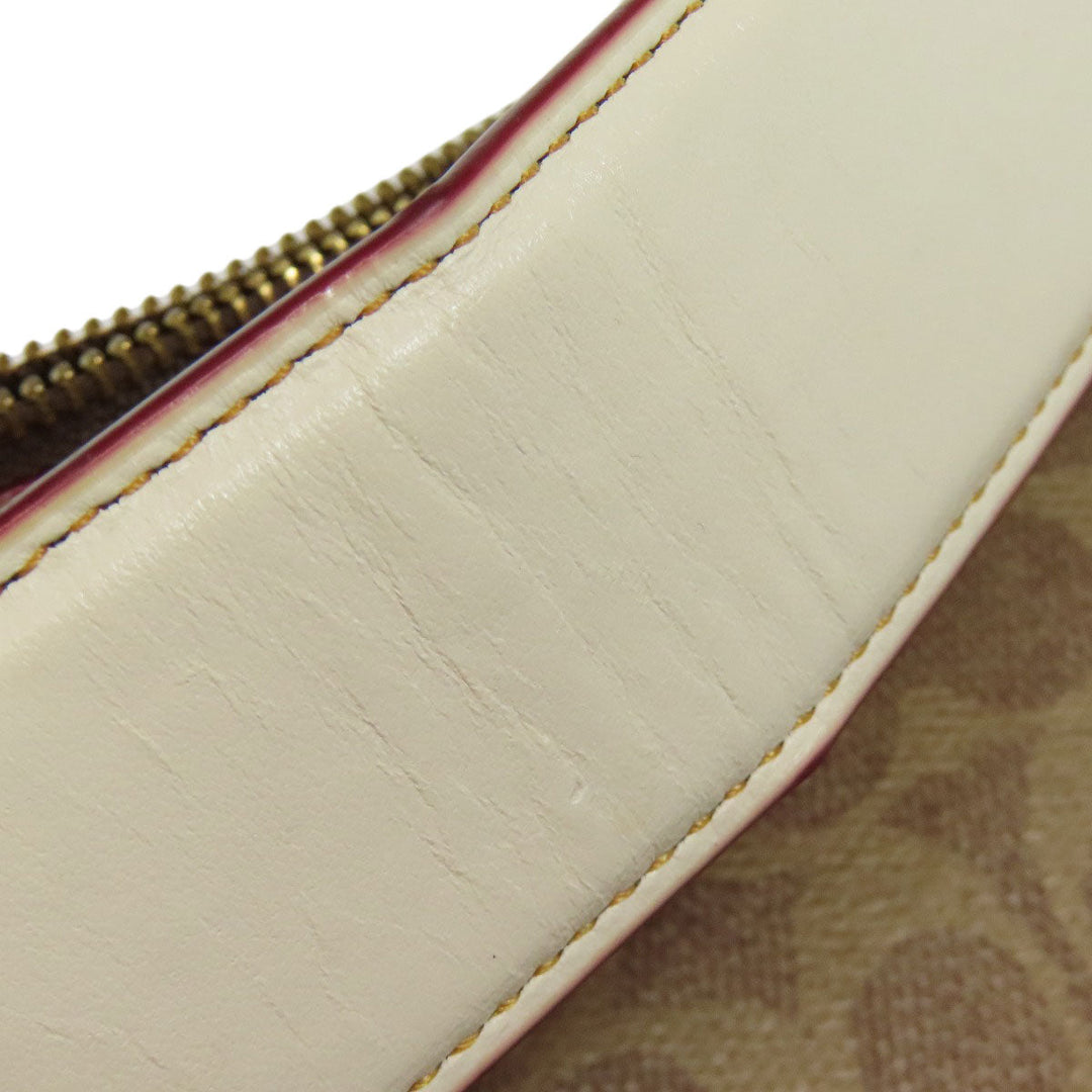 COACH Shoulder Bag 38580 PVC Brown Sutton Hobo One Belt Signature 2WAY