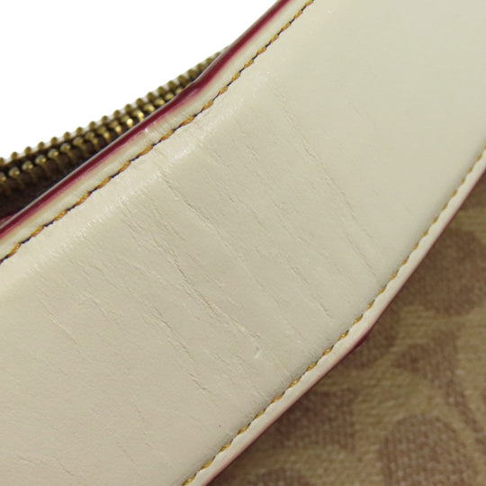 COACH Shoulder Bag 38580 PVC Brown Sutton Hobo One Belt Signature 2WAY