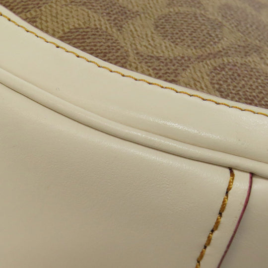 COACH Shoulder Bag 38580 PVC Brown Sutton Hobo One Belt Signature 2WAY