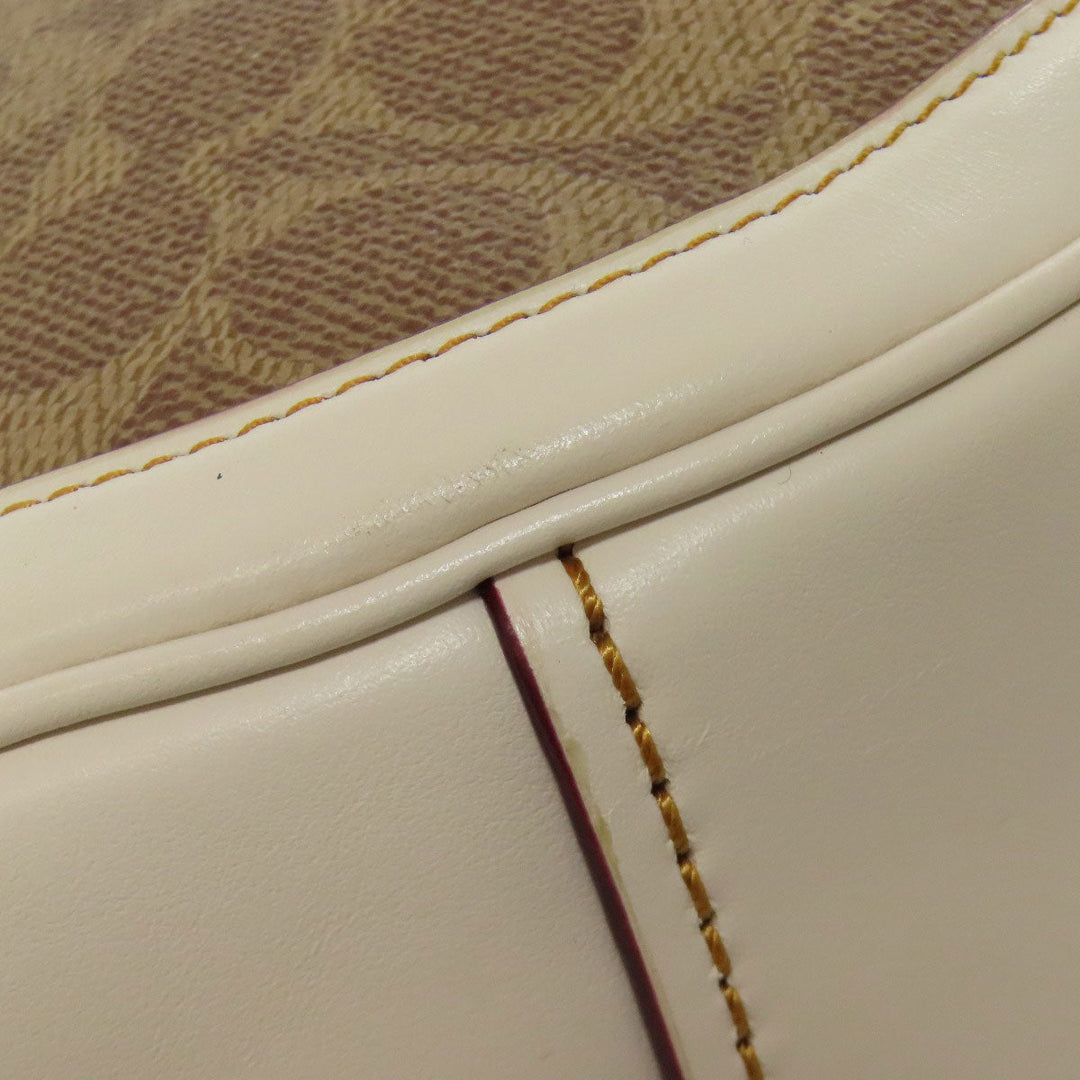 COACH Shoulder Bag 38580 PVC Brown Sutton Hobo One Belt Signature 2WAY