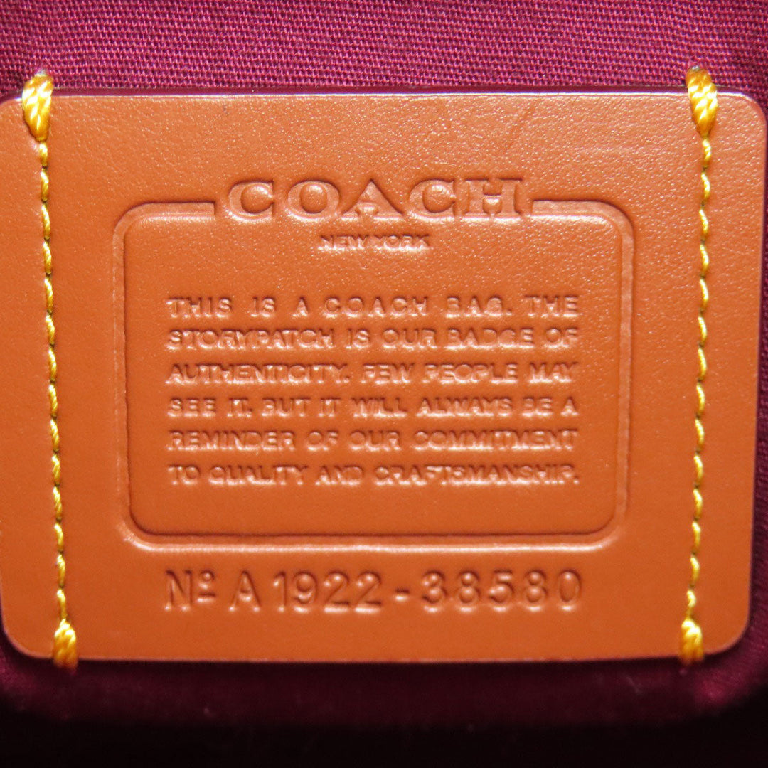 COACH Shoulder Bag 38580 PVC Brown Sutton Hobo One Belt Signature 2WAY