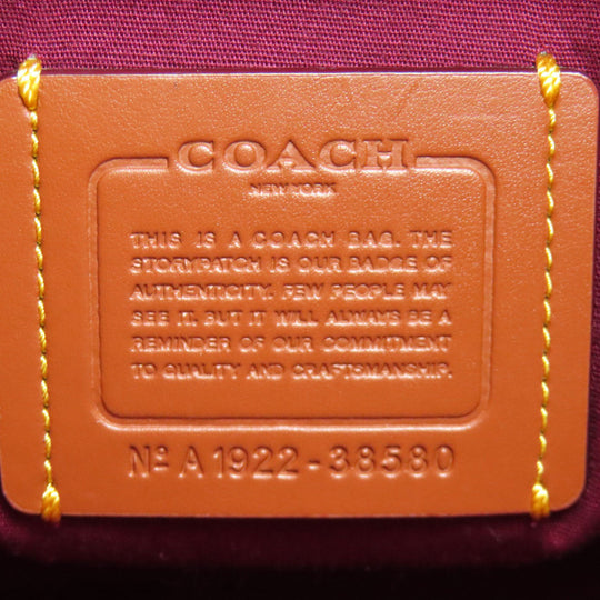 COACH Shoulder Bag 38580 PVC Brown Sutton Hobo One Belt Signature 2WAY