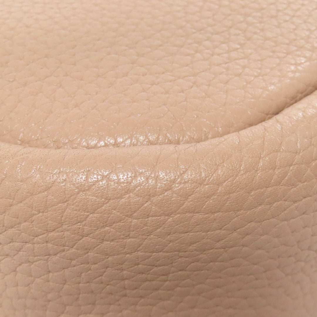 COACH Shoulder Bag C7956 leather beige Long shoulder Women Used Authentic