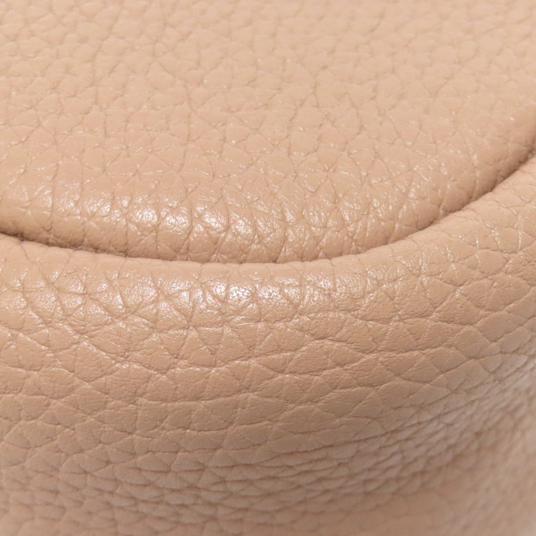 COACH Shoulder Bag C7956 leather beige Long shoulder Women Used Authentic