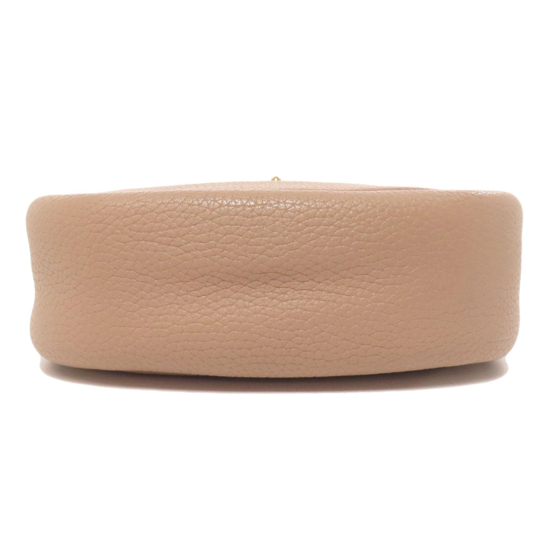 COACH Shoulder Bag C7956 leather beige Long shoulder Women Used Authentic