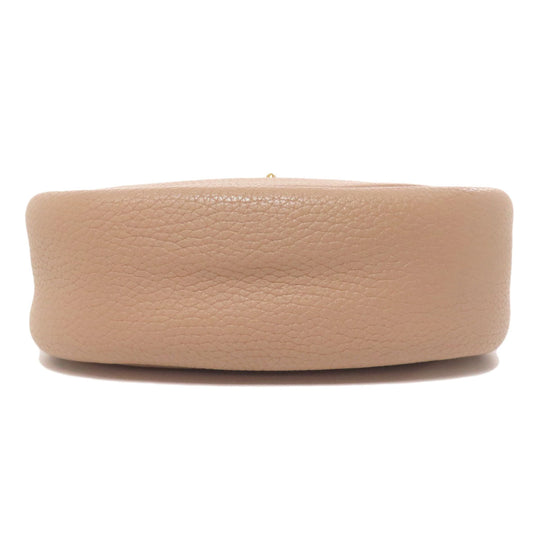 COACH Shoulder Bag C7956 leather beige Long shoulder Women Used Authentic