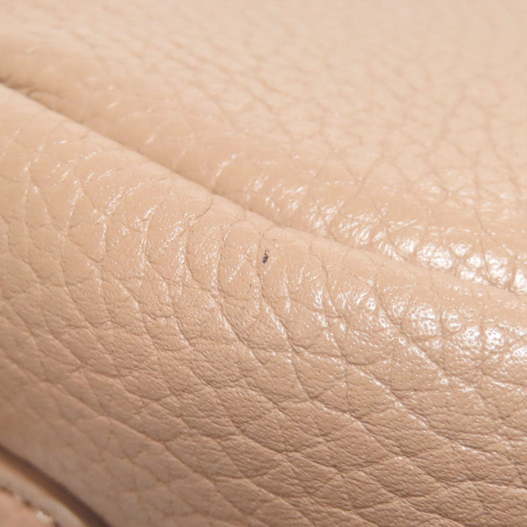 COACH Shoulder Bag C7956 leather beige Long shoulder Women Used Authentic