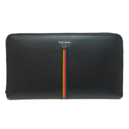 Paul Smith Long Wallet Purse leather black logo