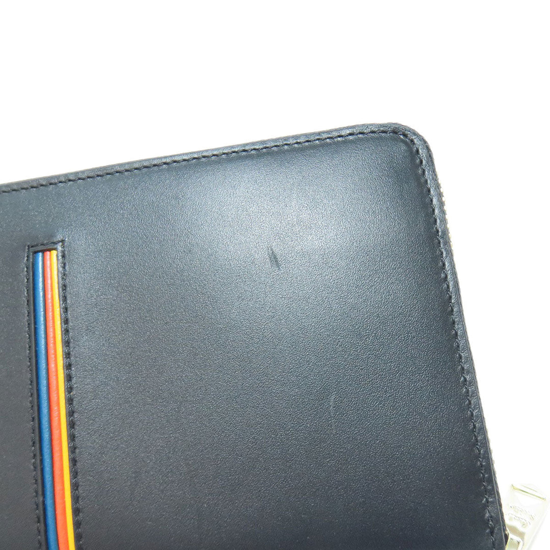 Paul Smith Long Wallet Purse leather black logo