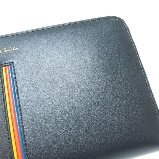 Paul Smith Long Wallet Purse leather black logo