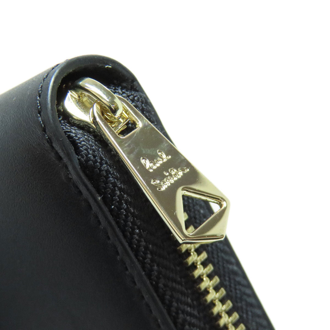 Paul Smith Long Wallet Purse leather black logo