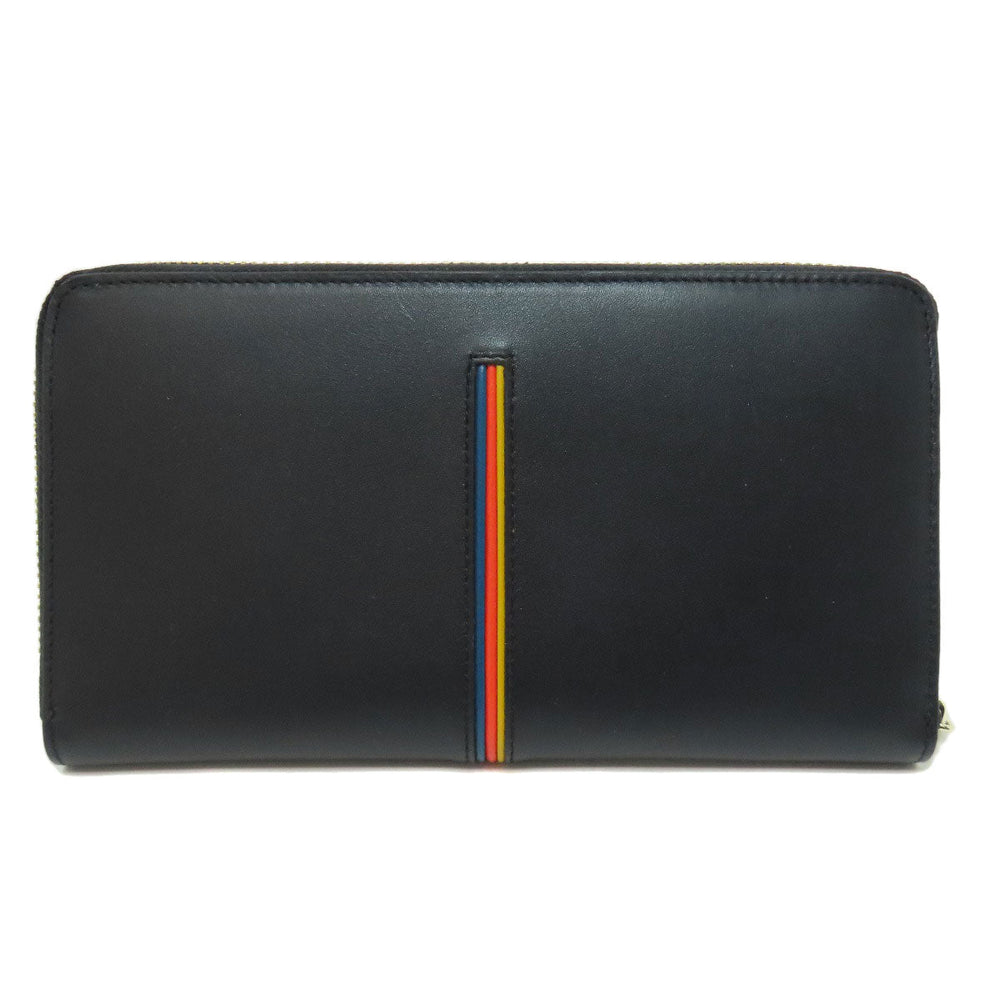 Paul Smith Long Wallet Purse leather black logo