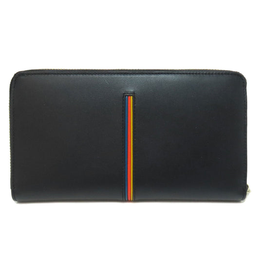 Paul Smith Long Wallet Purse leather black logo