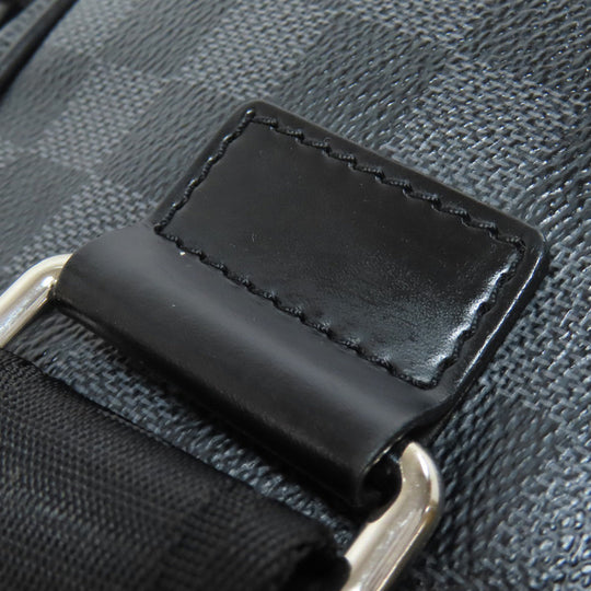 LOUIS VUITTON Hip bag N41289 Damier canvas black Ambreil mens Used Authentic