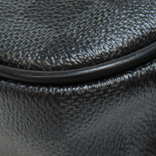 LOUIS VUITTON Hip bag N41289 Damier canvas black Ambreil mens Used Authentic
