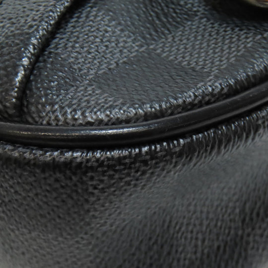LOUIS VUITTON Hip bag N41289 Damier canvas black Ambreil mens Used Authentic