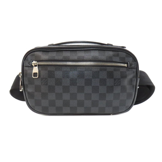 LOUIS VUITTON Hip bag N41289 Damier canvas black Ambreil mens Used Authentic