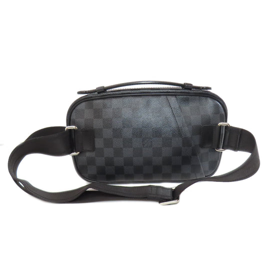 LOUIS VUITTON Hip bag N41289 Damier canvas black Ambreil mens Used Authentic