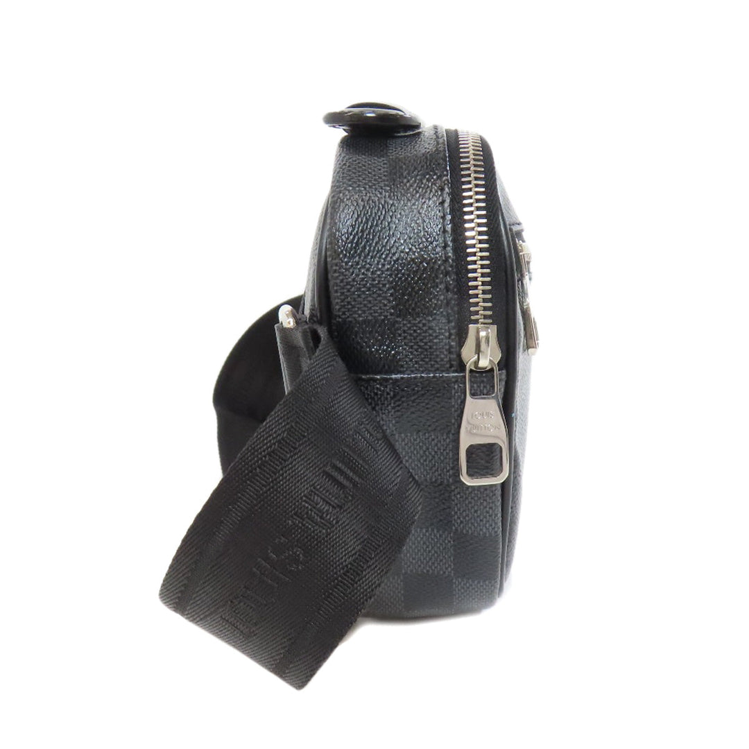 LOUIS VUITTON Hip bag N41289 Damier canvas black Ambreil mens Used Authentic