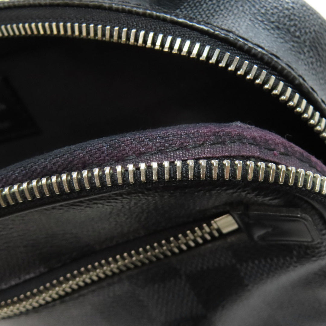 LOUIS VUITTON Hip bag N41289 Damier canvas black Ambreil mens Used Authentic