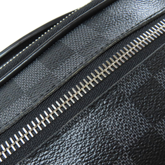 LOUIS VUITTON Hip bag N41289 Damier canvas black Ambreil mens Used Authentic