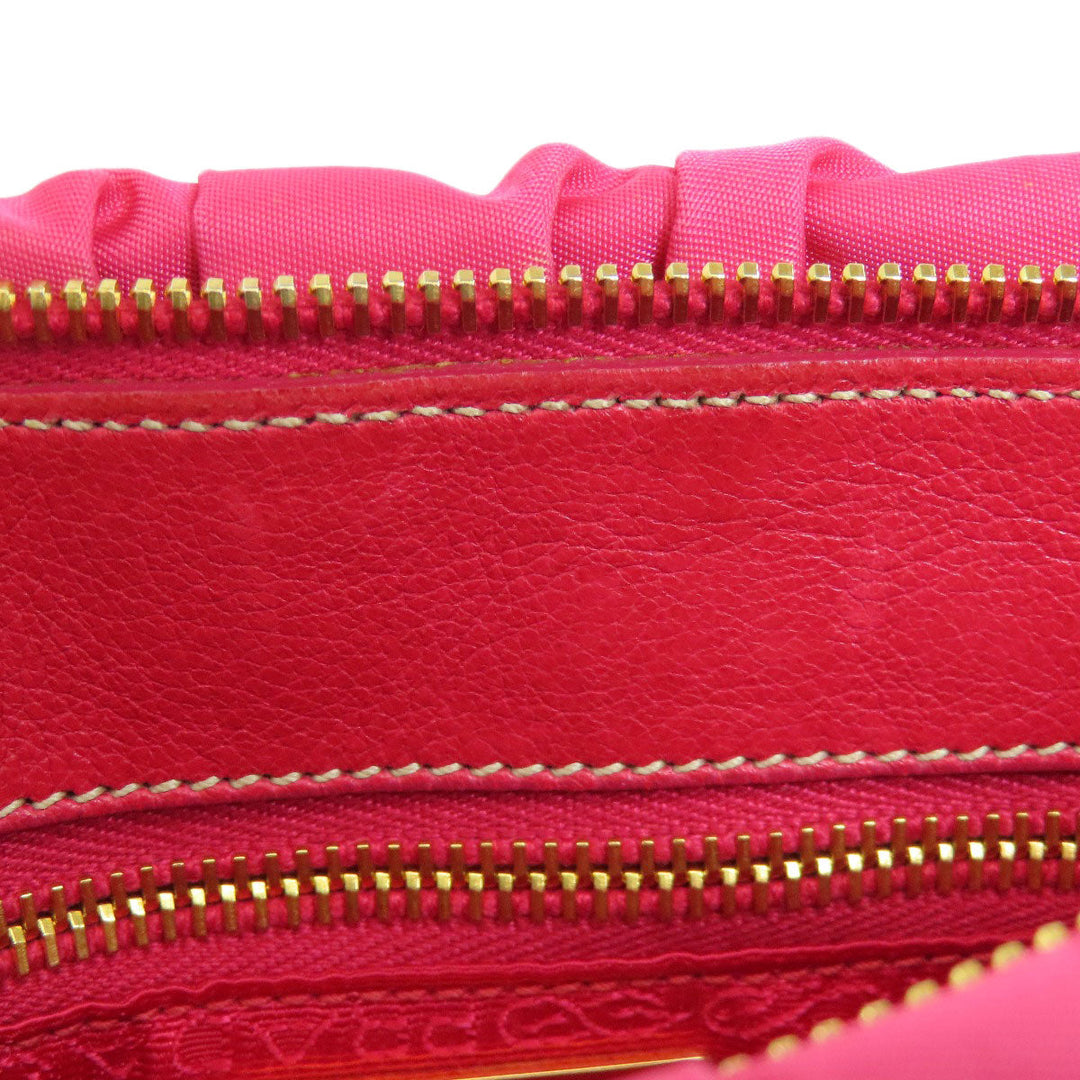 PRADA Handbag Nylon pink Gathered 2WAY